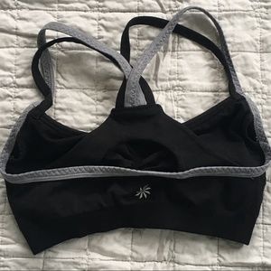 Athleta Namaste Bra Black / Gray Sz S